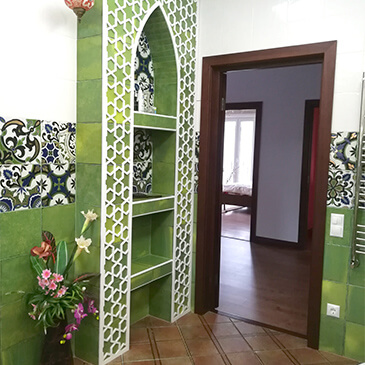 Дизайн в арабском стиле и ремонт санузла в Новосибирске